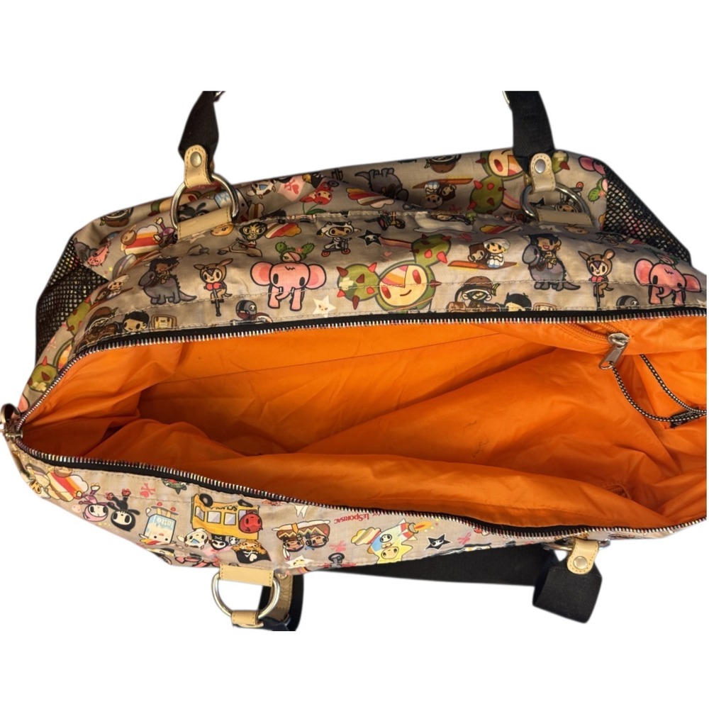 Tokidoki x LeSportsac Buon Viaggio Trasporto Women's Y2K Kawaii Rainbow Zip Tote - Picture 6 of 8